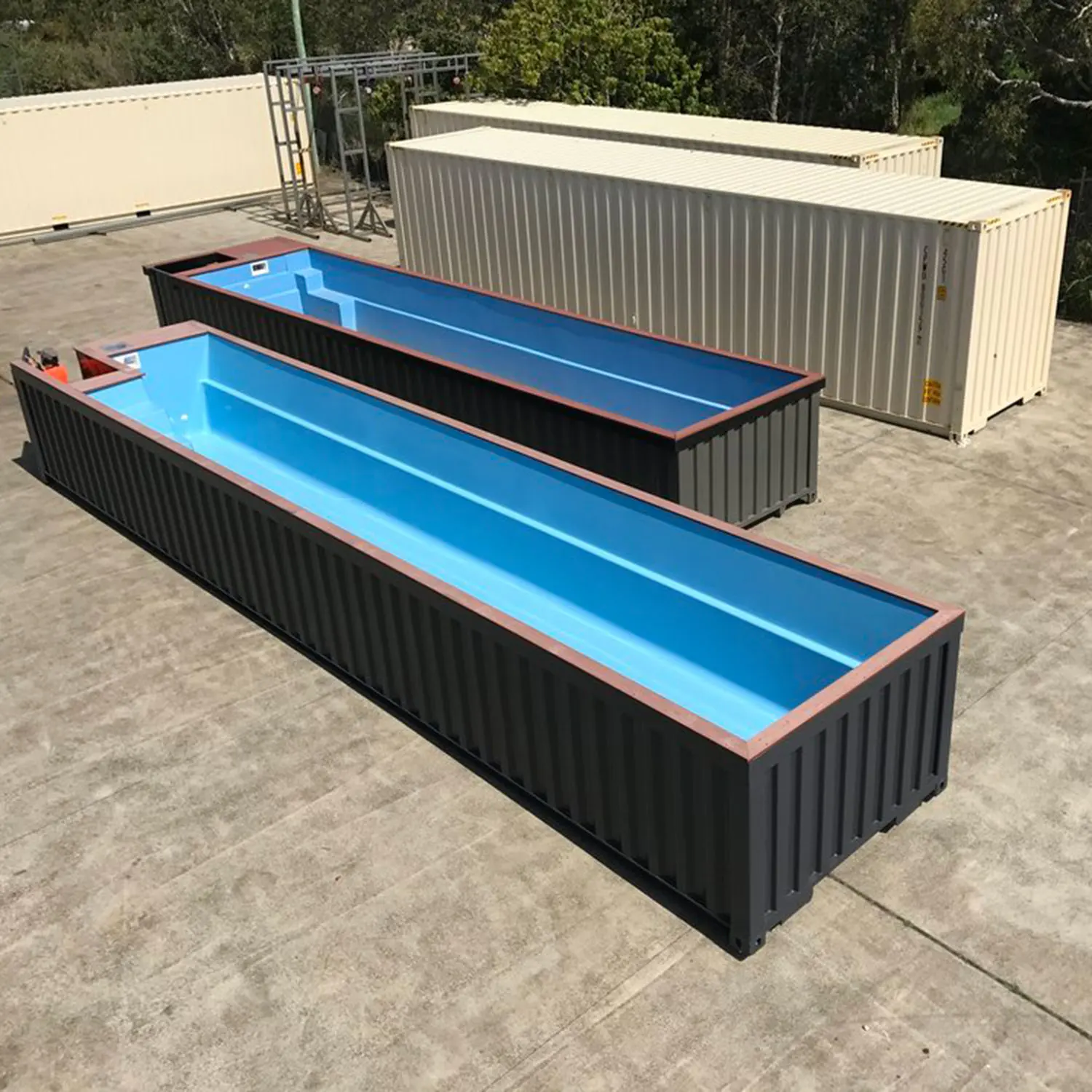 Spa Wellness Retreat - Kompakter 20-Fuß-Fertigcontainer-Spa-Pool mit Hydrotherapie-Düsen & Stimmungsbeleuchtung,