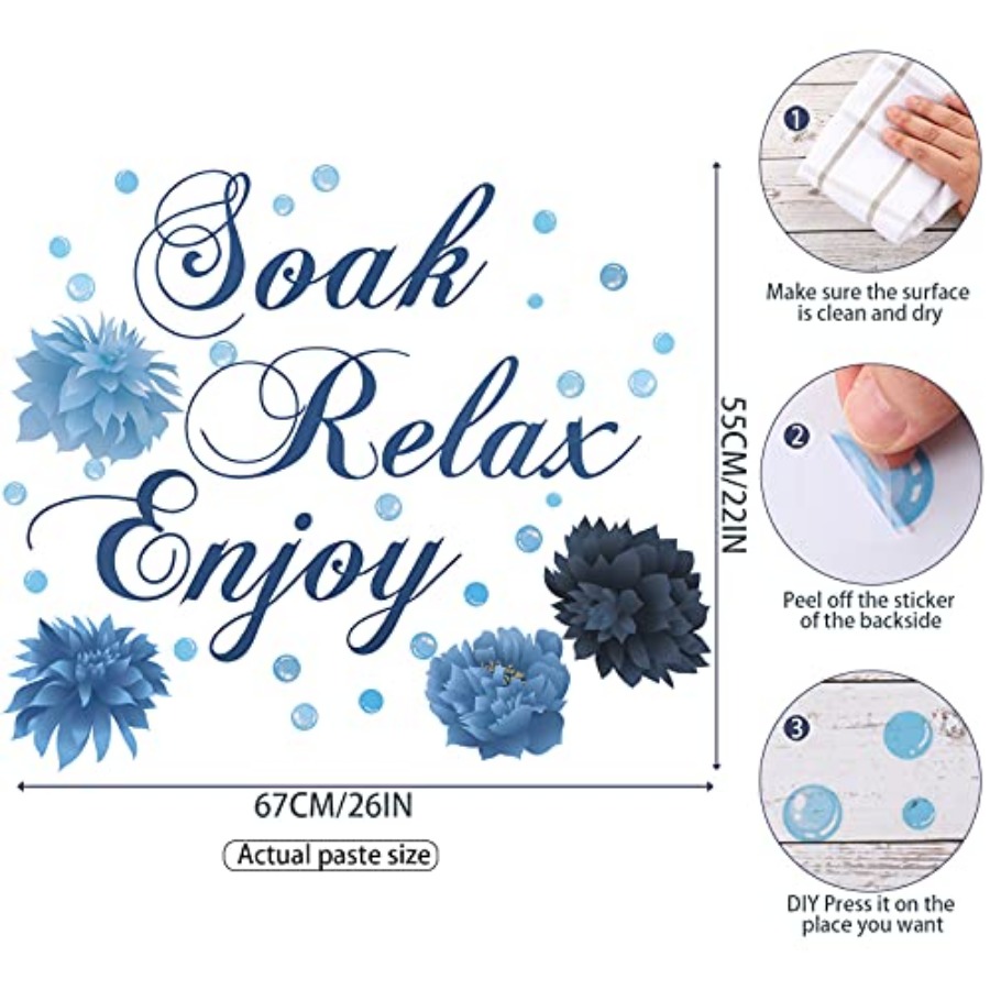 Badezimmer-Wandaufkleber, Soak – Relax - Spa & Wellness Bewertung und Preis